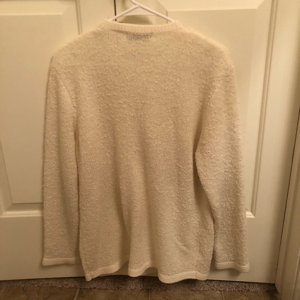 Cream Button-Up Cardigan - Picture 5 of 6